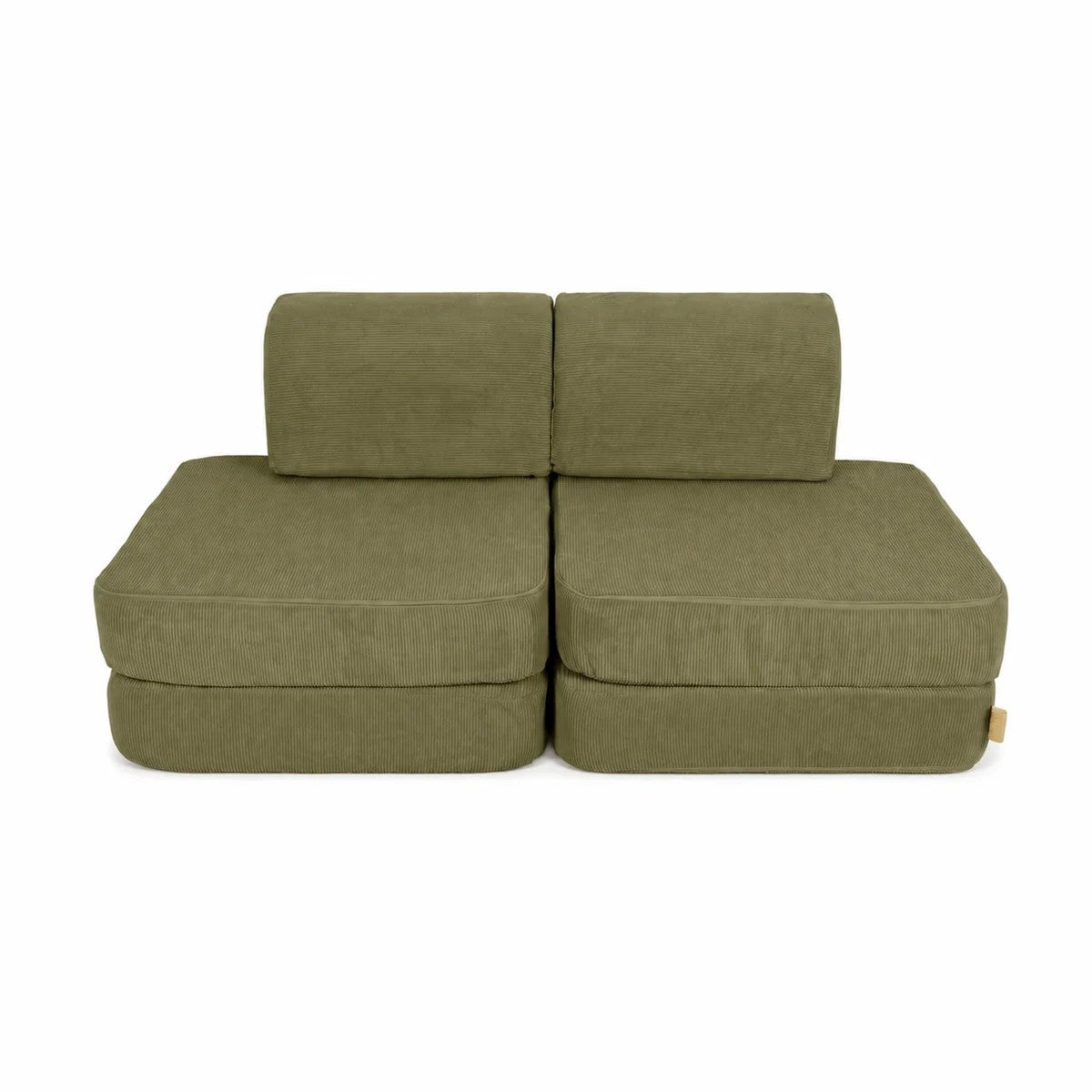 Small Modular Sofa for Kids - Slimcord Lime