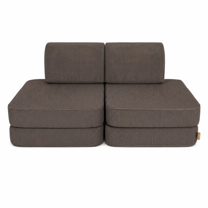 Small Modular Sofa for Kids - Slimcord Taupe