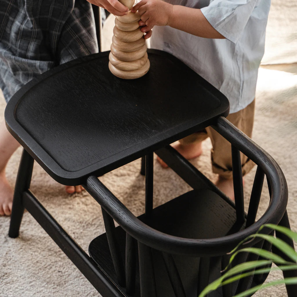 Oaklings Smilla Toddler stol – sortbejdset eg