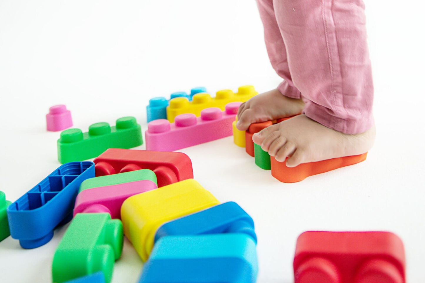 Soft Blocks Set With Wheels -33 pcs