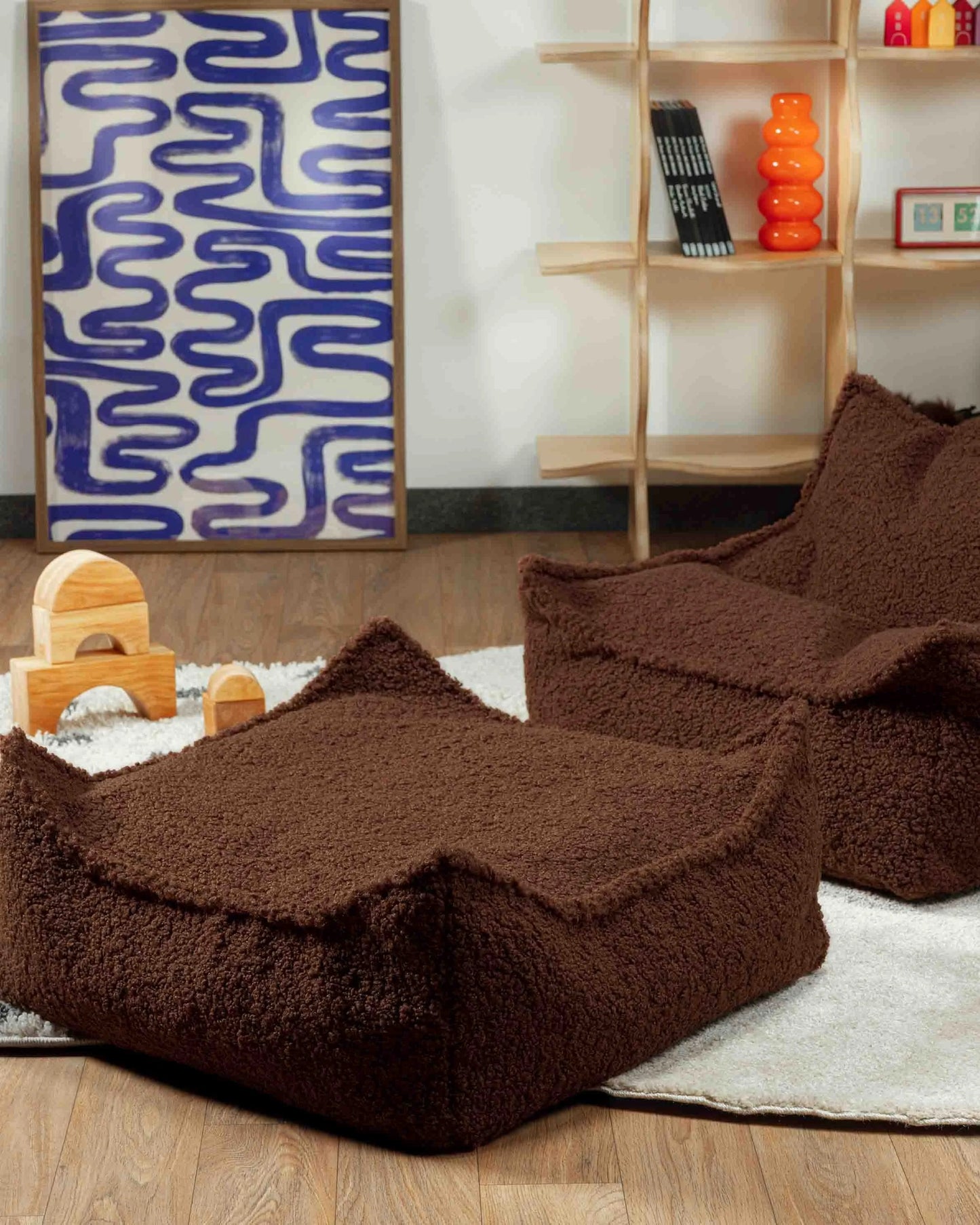 Wigiwama firkantet puf – Warm Hazel
