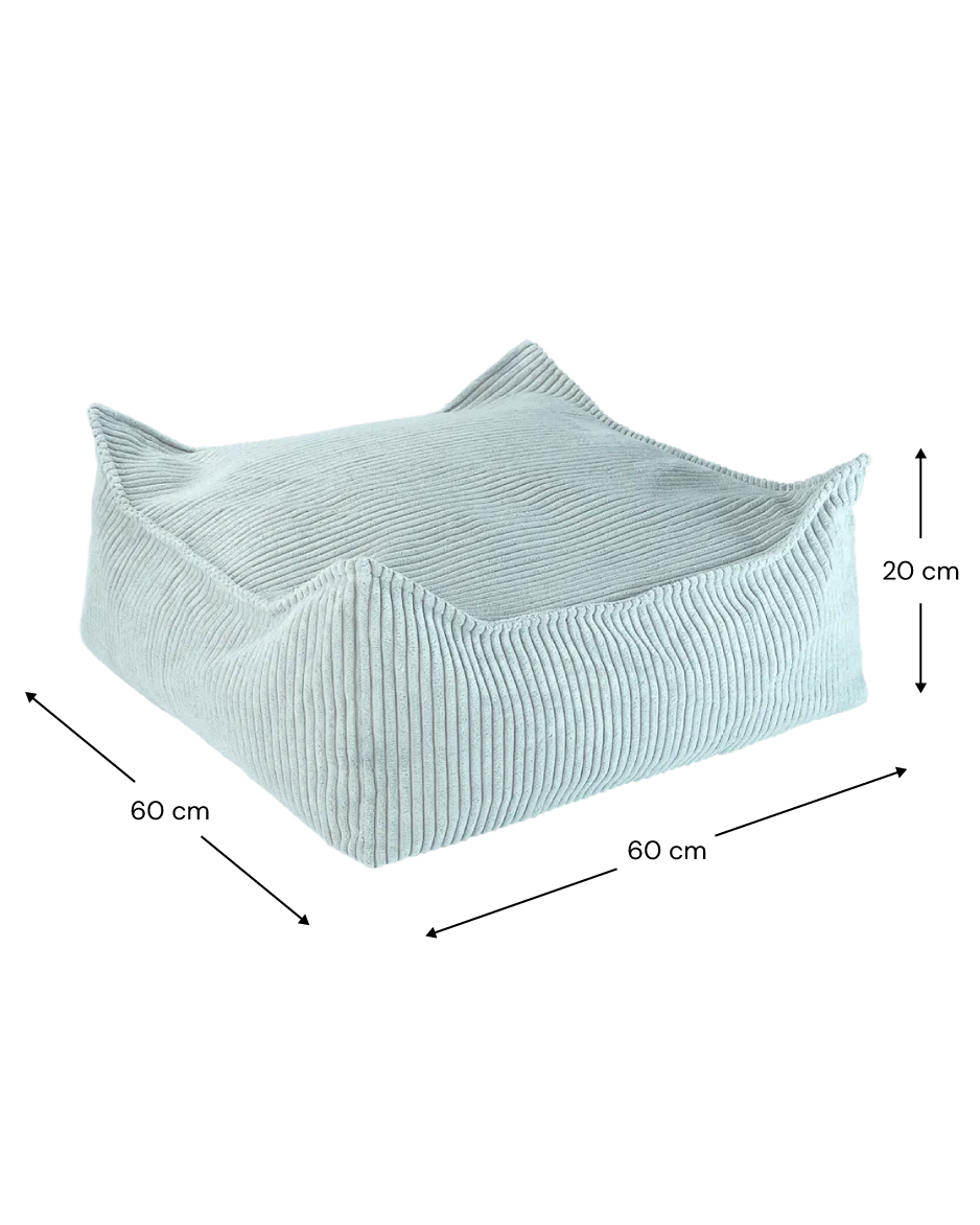 Wigiwama firkantet puf – Peppermint Green