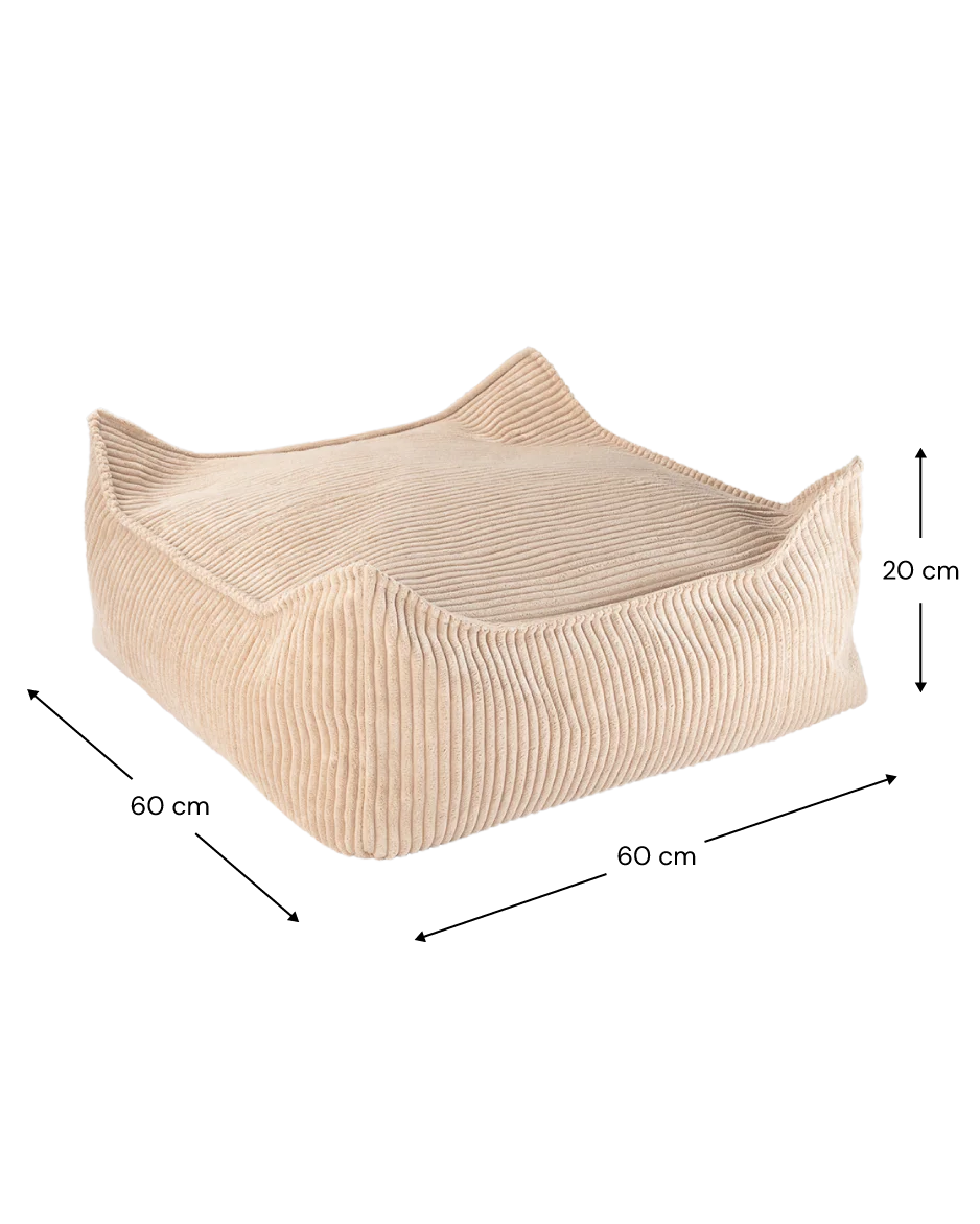 Wigiwama firkantet puf – Brown Sugar
