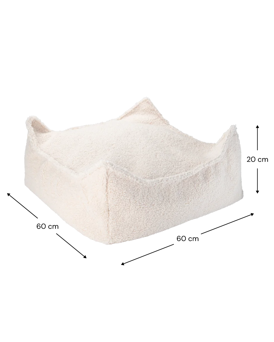 Wigiwama firkantet puf – Cream White