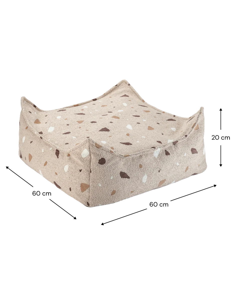 Wigiwama firkantet puf – Terrazzo Sand