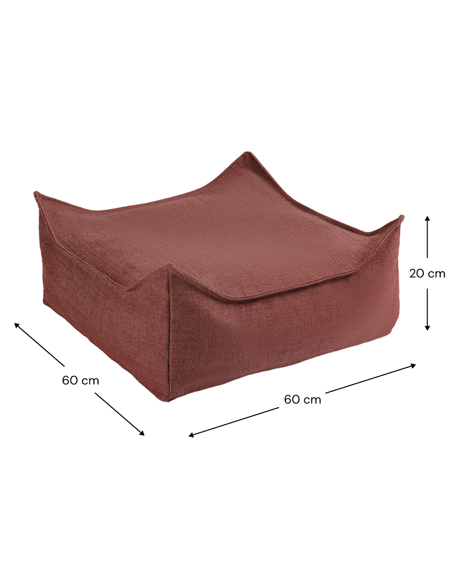 Wigiwama Pomegranate Udendørs Firkantet Puf