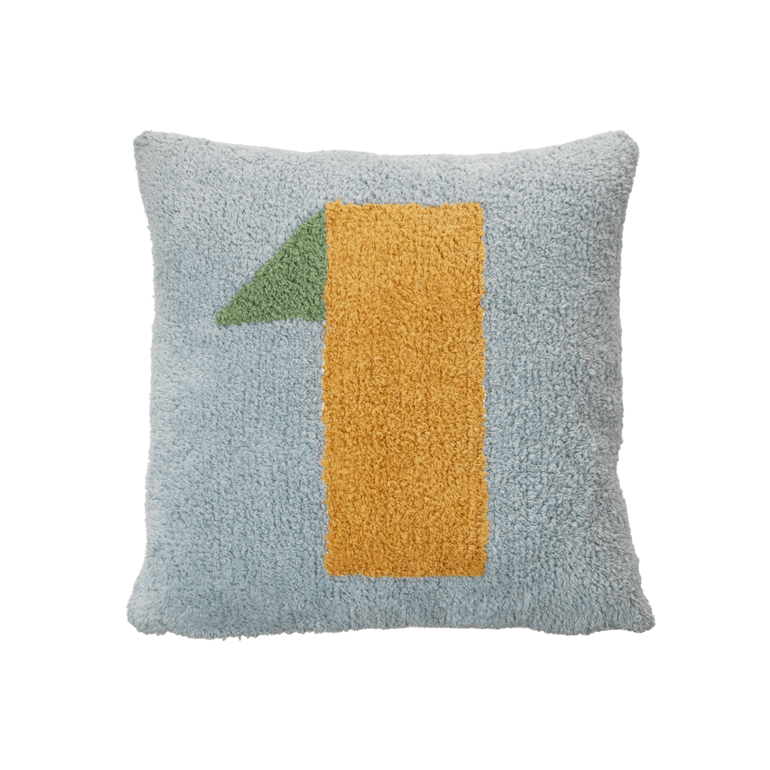 LIFETIME Kidsrooms Olympic Dreams tuftet pude med nr. 1 – 45 x 45 cm