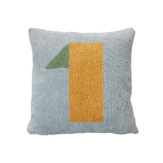 LIFETIME Kidsrooms Olympic Dreams tuftet pude med nr. 1 – 45 x 45 cm