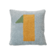 LIFETIME Kidsrooms Olympic Dreams tuftet pude med nr. 1 – 45 x 45 cm