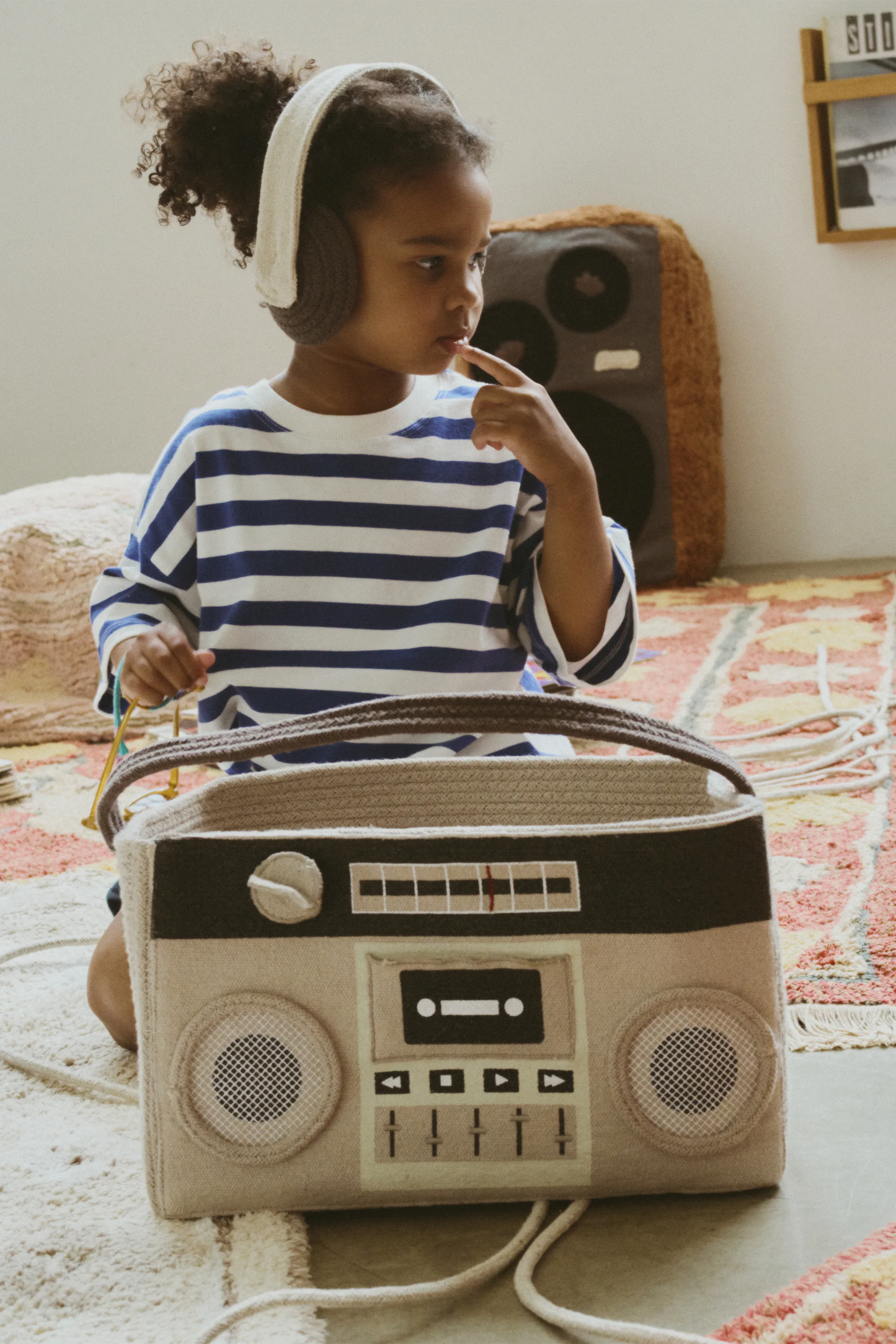 Lorena Canals Boombox Opbevaringskurv 35 x 20 x 21 cm