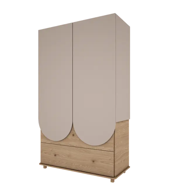 Wood Luck Design - Bloom - stort garderobeskab – cashmere