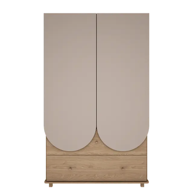 Wood Luck Design - Bloom - stort garderobeskab – cashmere