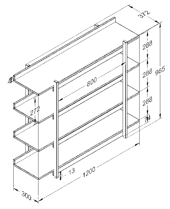 Wood Luck Design - Frame - bogreol - cashmere