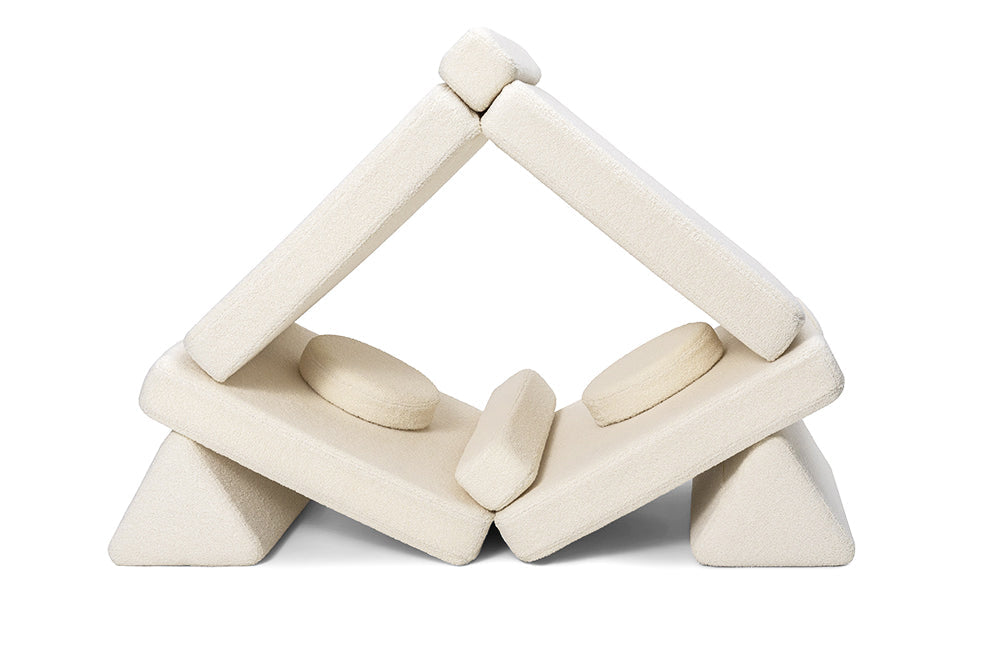 Shappy legesofa i teddy – Original 160 cm - Soft Cream