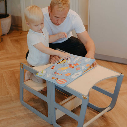 Transformable Kitchen Tower - Sleekstep and High Chair Combo