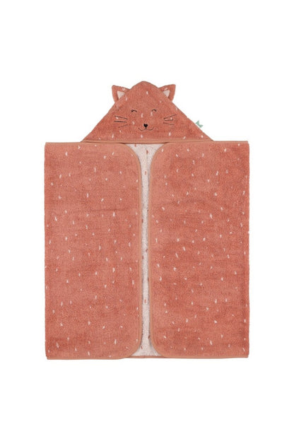 Organic Cotton Hooded Towel, 70 × 130 cm – Mrs. Cat