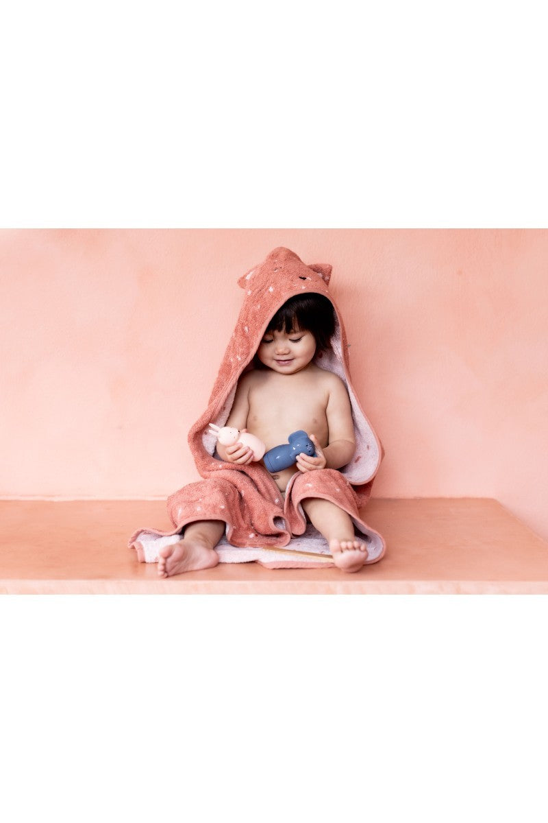 Organic Cotton Hooded Towel, 75 × 75 cm – Mrs. Cat
