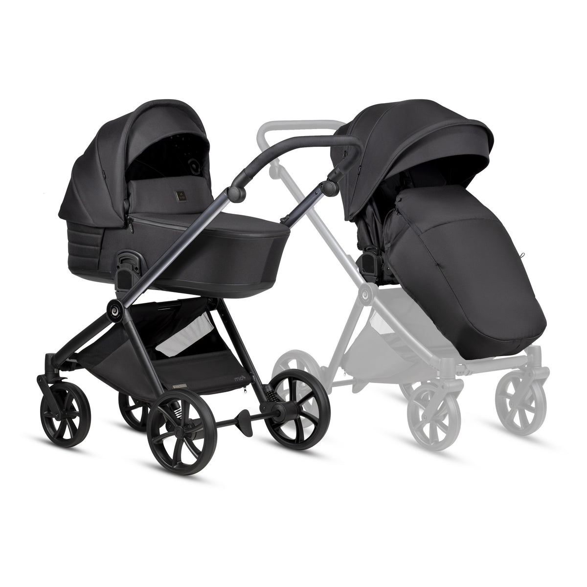 Tutis MIO3+ Black Edition 2-in-1 Stroller – Obsidian 060