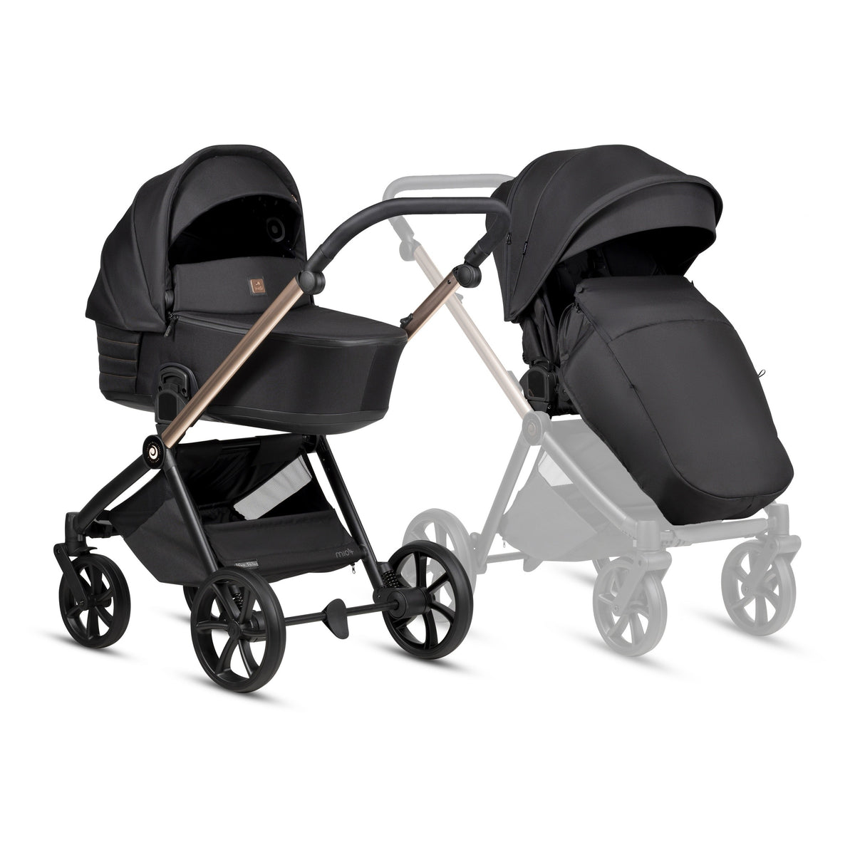 Tutis MIO3+ Black Edition 2-in-1 Stroller – Rose Gold 292