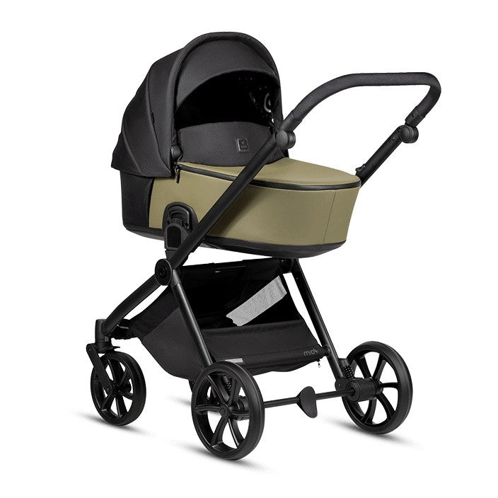 Tutis MIO3+ Leather 2-in-1 Stroller – Olive 025