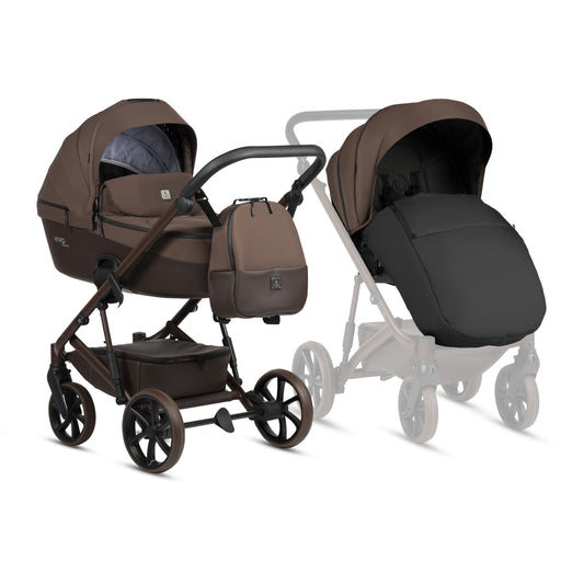 Tutis Viva 6+ Essential 2-in-1 Stroller – Espresso 067