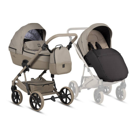 Tutis Viva 6+ Essential 2-in-1 Stroller – Warm Grey 068