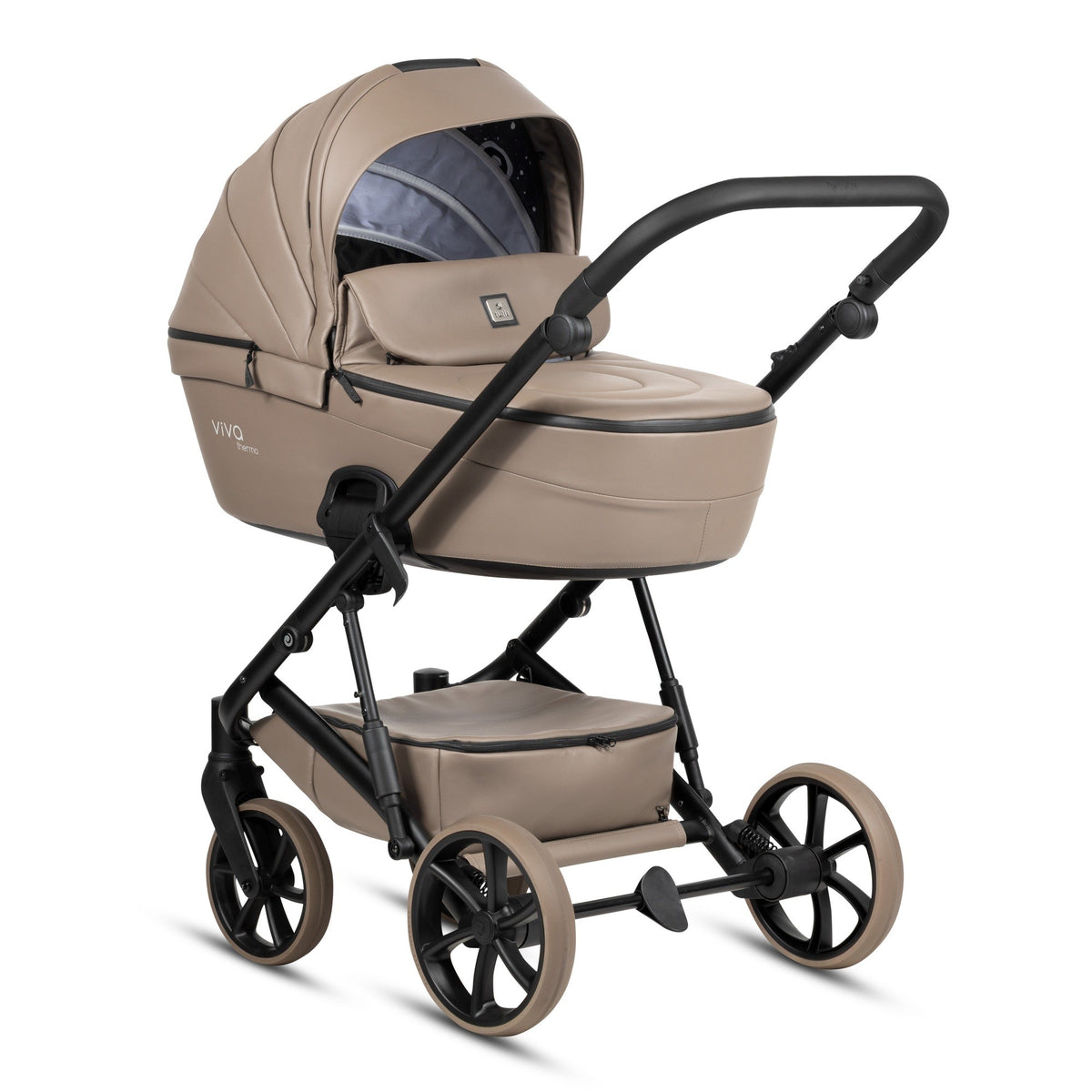 Tutis Viva 6+ Leather 2-in-1 Stroller – Cappuccino 149