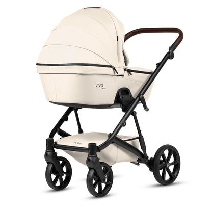 Tutis Viva 6+ Leather 2-in-1 Stroller – Vanilla 086