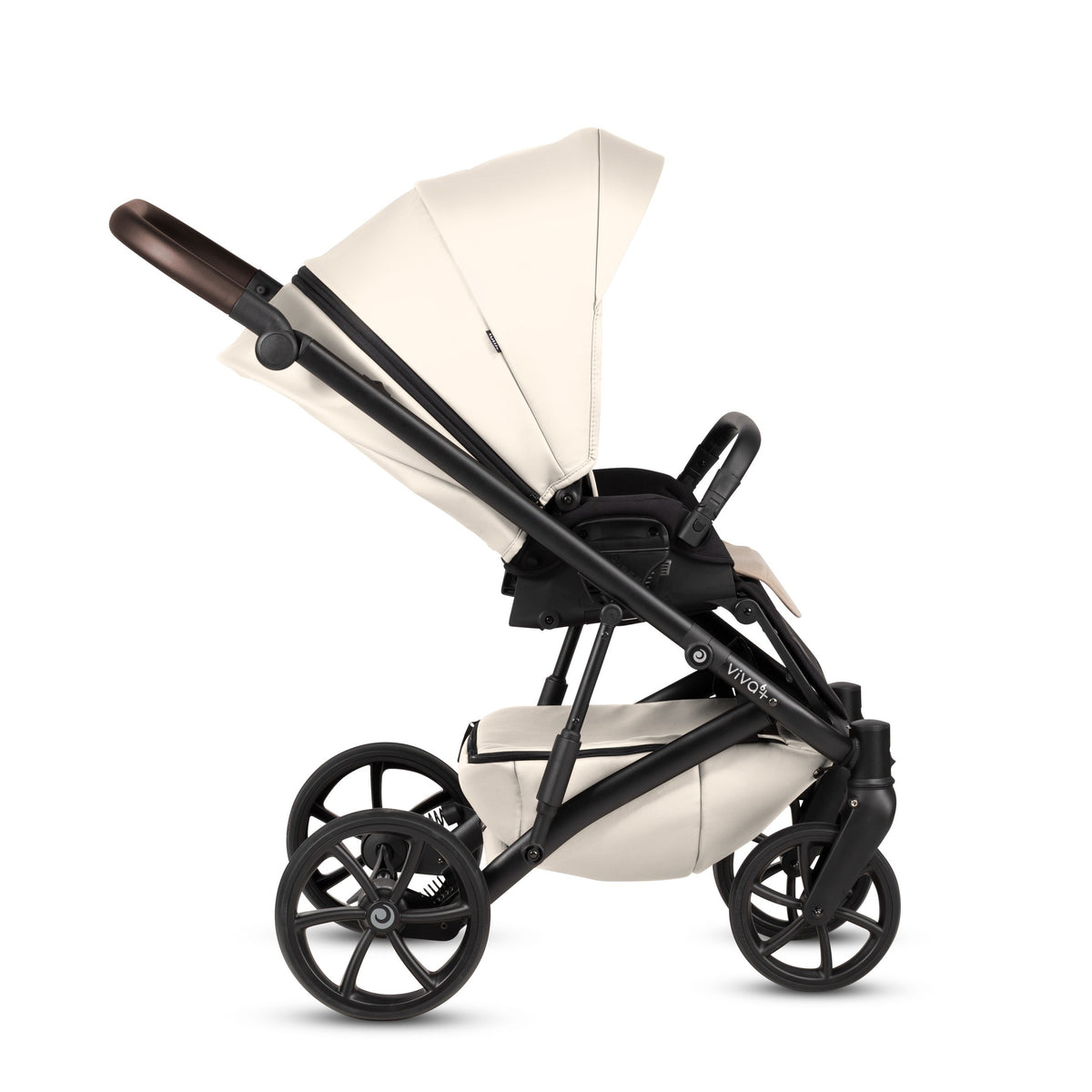 Tutis Viva 6+ Leather 2-in-1 Stroller – Vanilla 086