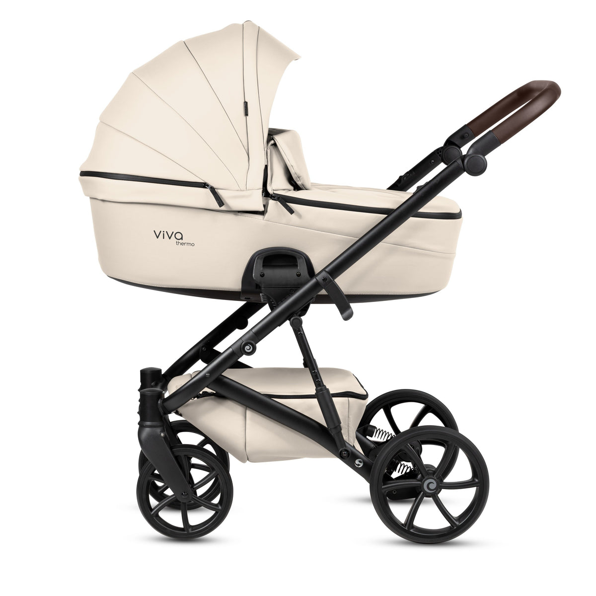 Tutis Viva 6+ Leather 2-in-1 Stroller – Vanilla 086