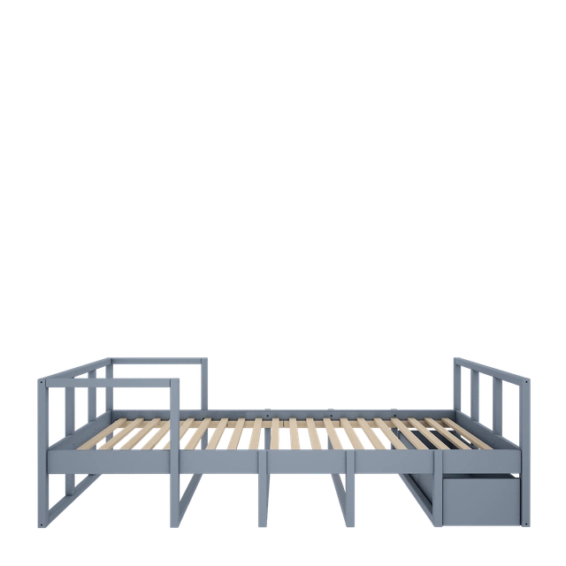 Wood Luck Design - Tweens - skuffe til seng 90 x 200 cm – støvet blå