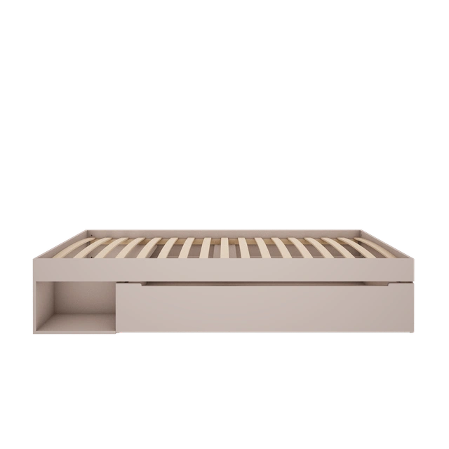 Wood Luck Design - Calma - børneseng 90x200 cm med skuffe – cashmere