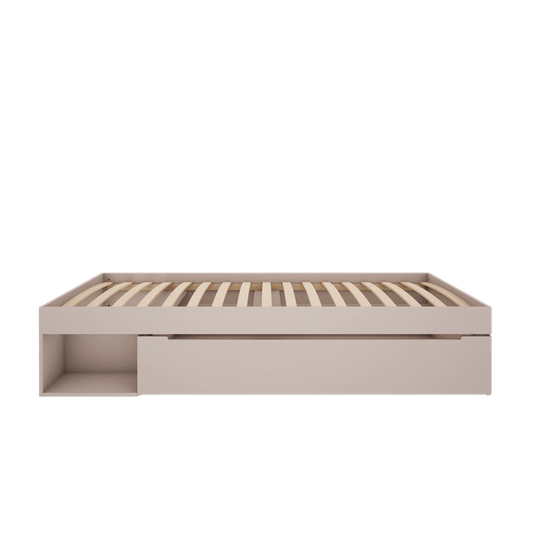 Wood Luck Design - Calma - børneseng 90x200 cm med skuffe – cashmere