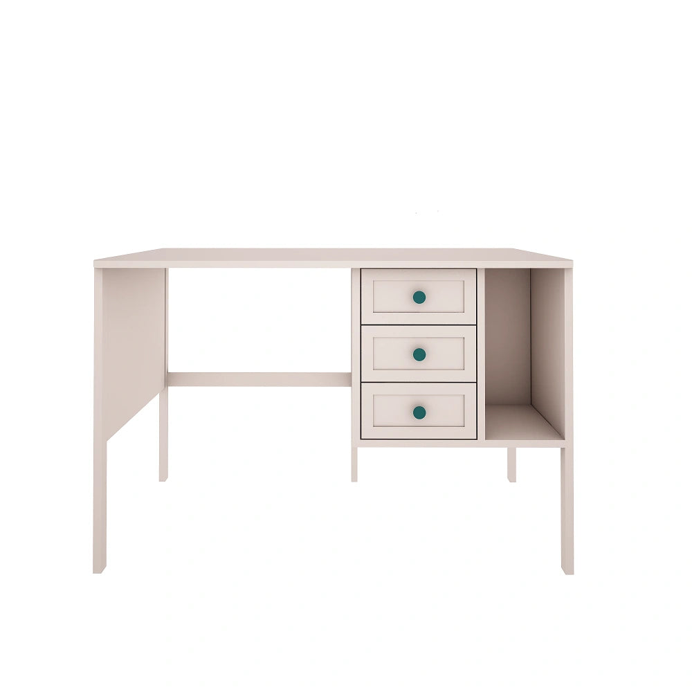 Wood Luck Design - Vintage - skrivebord til børn og teenagere – cashmere