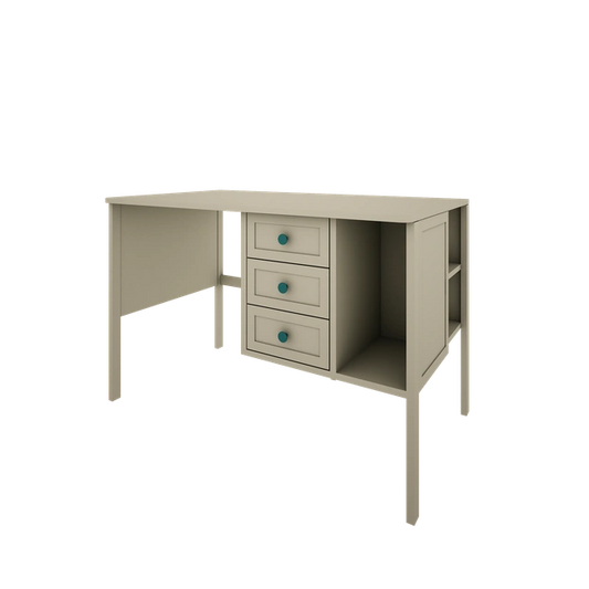 Wood Luck Design - Vintage - skrivebord til børn og teenagere – eucalyptus