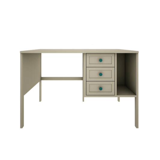 Wood Luck Design - Vintage - skrivebord til børn og teenagere – eucalyptus