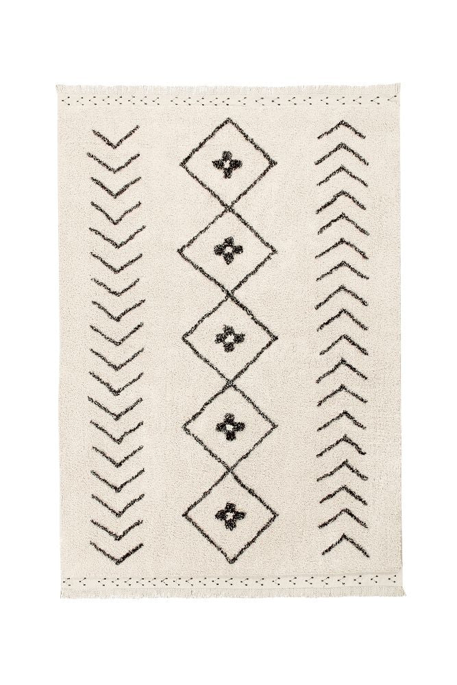 Lorena Canals vaskbart gulvtæppe – Berber Rhombs 140x210 cm
