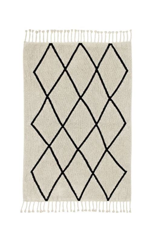 Lorena Canals vaskbart gulvtæppe – Bereber Beige 140x200 cm