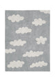 Lorena Canals vaskbart gulvtæppe – Clouds Grey 120x160 cm