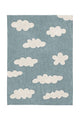 Lorena Canals vaskbart gulvtæppe – Clouds Vintage Blue 120x160 cm