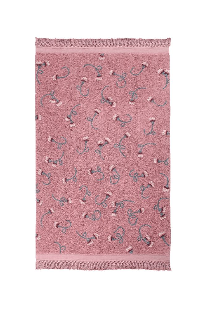 Lorena Canals vaskbart gulvtæppe – English Garden Ash Rose 140x210 cm