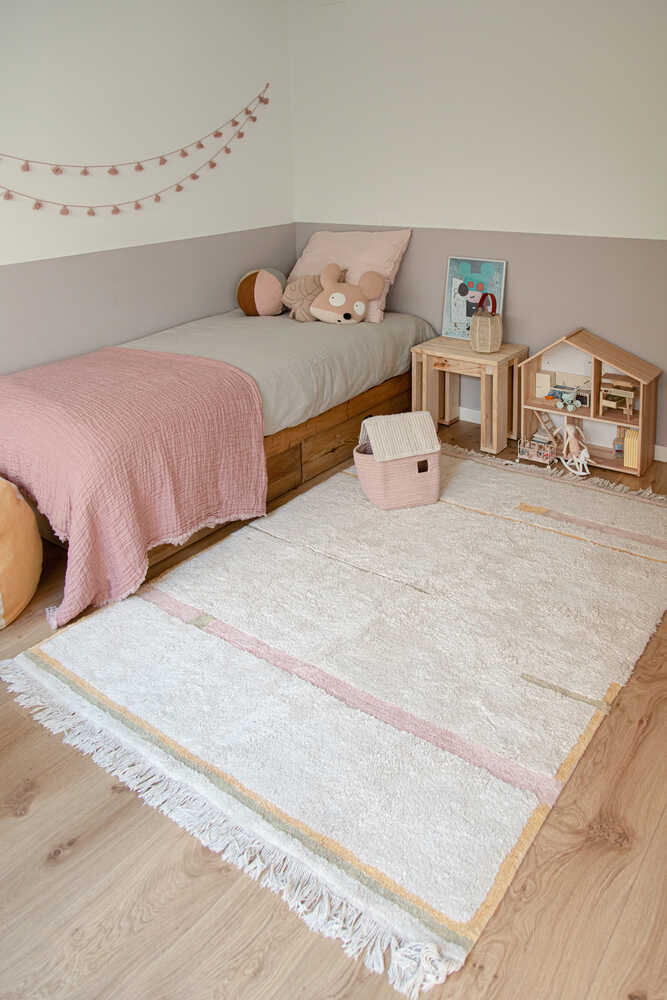 Lorena Canals vaskbart gulvtæppe Lanes Vintage Nude 140 x 200 cm