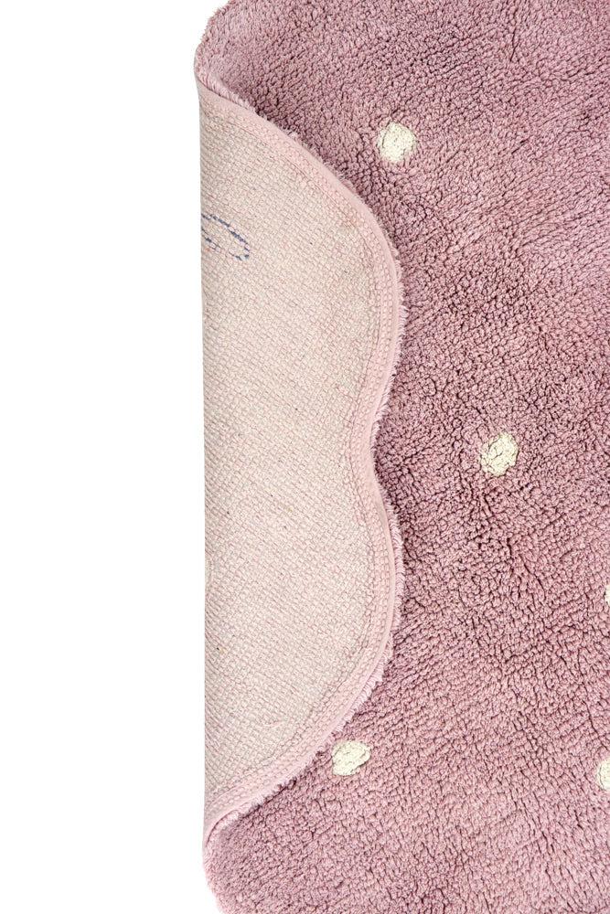 Lorena Canals vaskbart gulvtæppe – Little Biscuit Pink Ø140 cm