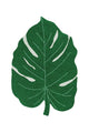 Lorena Canals vaskbart gulvtæppe – Monstera Leaf 120x160 cm