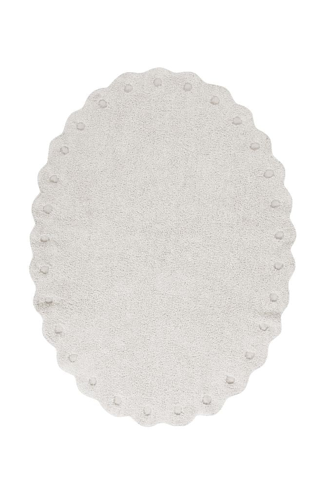 Lorena Canals vaskbart gulvtæppe – Pine Cone Ivory 130x180 cm