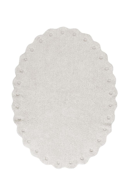 Lorena Canals vaskbart gulvtæppe – Pine Cone Ivory 130x180 cm