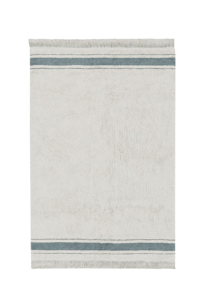 Lorena Canals vaskbart gulvtæppe Gastro Vintage Blue 140 x 200 cm