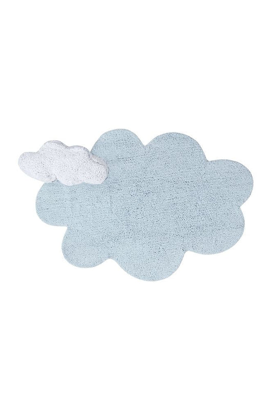 Lorena Canals vaskbart gulvtæppe – Puffy Dream Blue 110x170 cm
