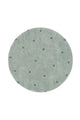 Lorena Canals vaskbart rundt gulvtæppe – Round Dot Blue Sage 140 cm