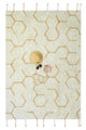 Washable Play Rug Pollination with 4 Handmade Textile Accessories, 90 x 130 cm